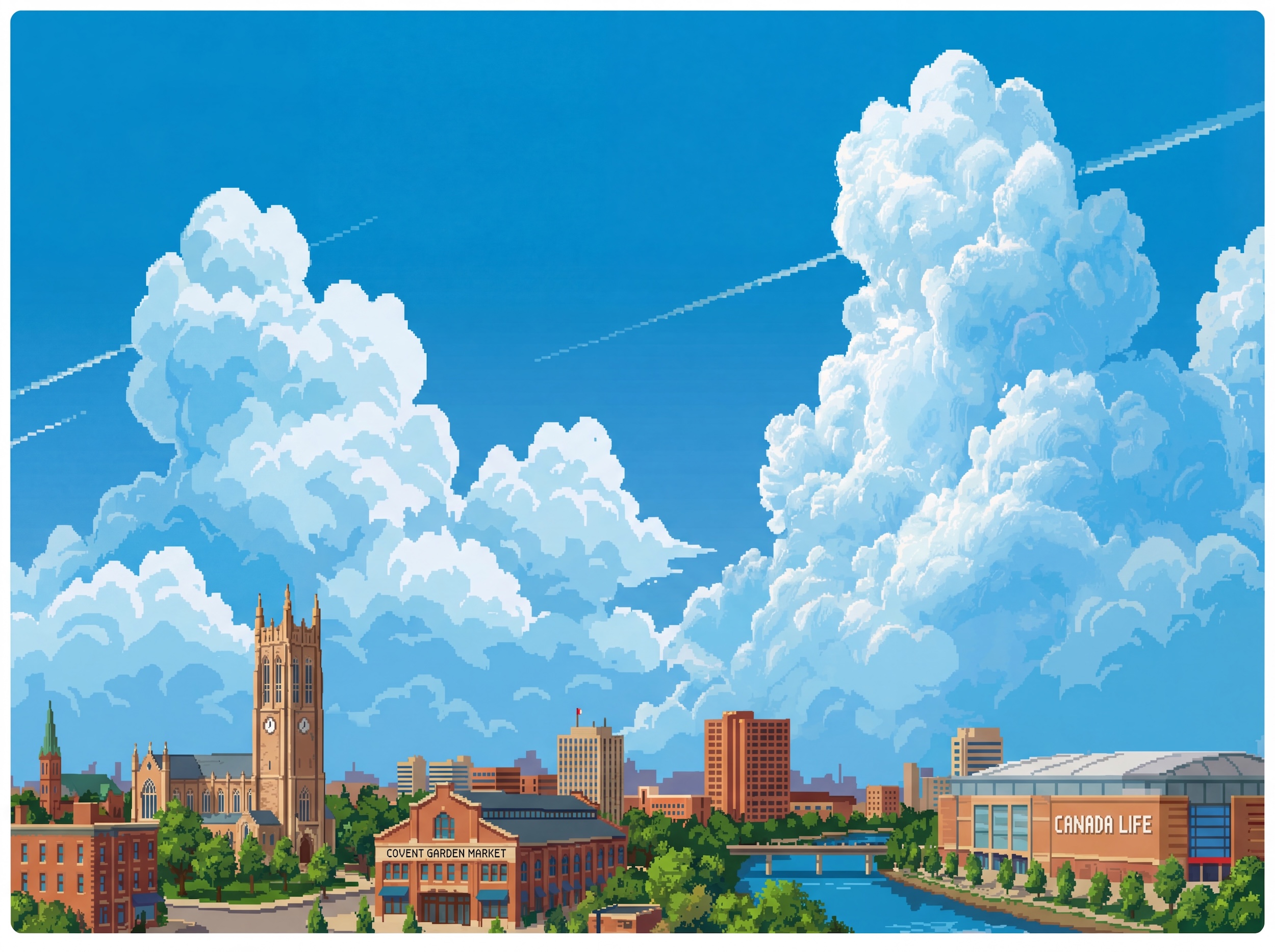 London, Ontario skyline illustration